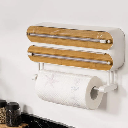 PuraWrap - 3-i-1-dispenser for folie og plastfolie med papirhåndkleholder